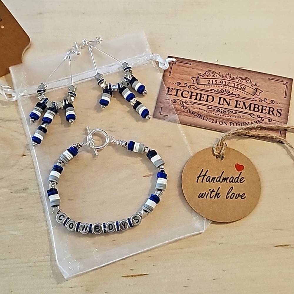 Dallas Cowboys themed bracelet